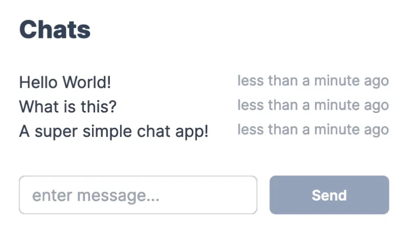 A Simple Chat App